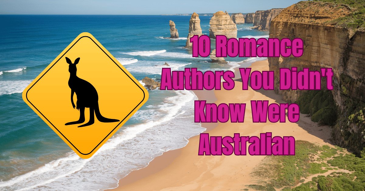 Australian romance authors - beach scene with kangaroo crossing sign